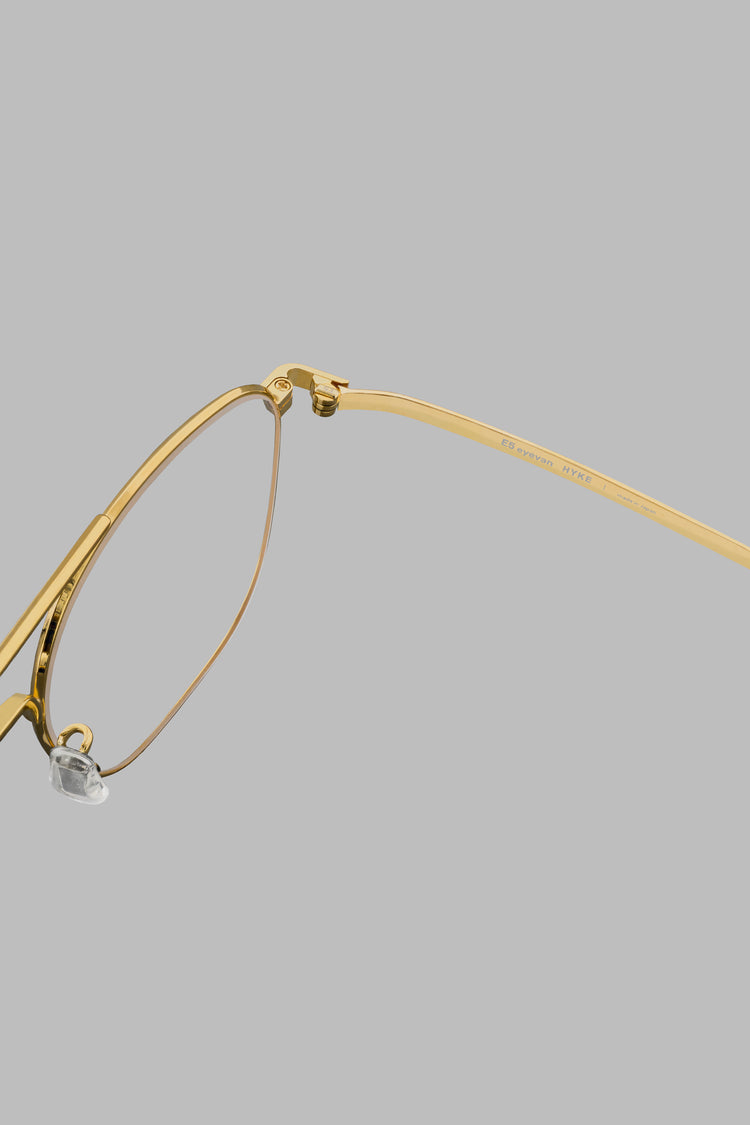 E5 eyevan × HYKE / EH-2 / METALLIC GOLD × CLEAR / 19375