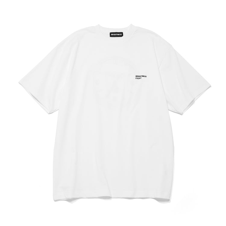 GOD SELECTION XXX / WALL CLOCK PRINTED T-SHIRT / WHITE / GX-S25-12FST-02