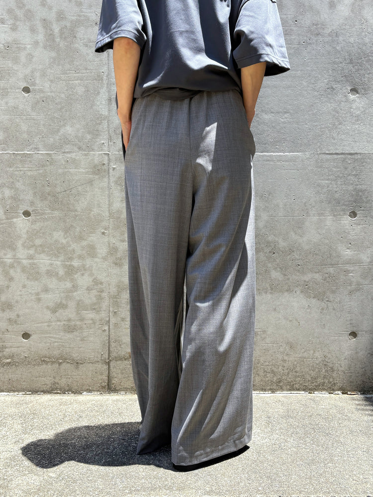ENFÖLD / BOX PLEATS WIDE-PANTS / TOP GRAY / 300JA431-0581