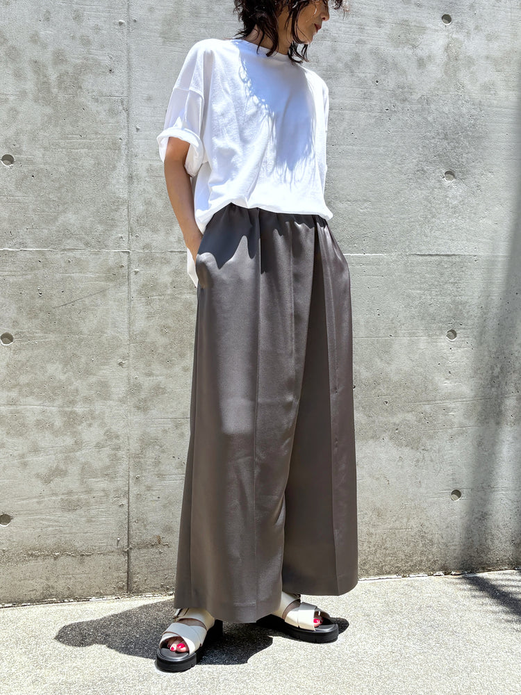 ENFÖLD / CROPPED SAROUEL-PANTS / GRAY / 300JA231-0471