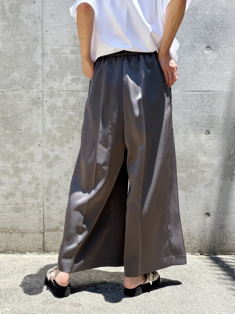 ENFÖLD / CROPPED SAROUEL-PANTS / GRAY / 300JA231-0471