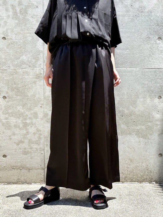 ENFÖLD / CROPPED SAROUEL-PANTS / BLACK / 300JA231-0471