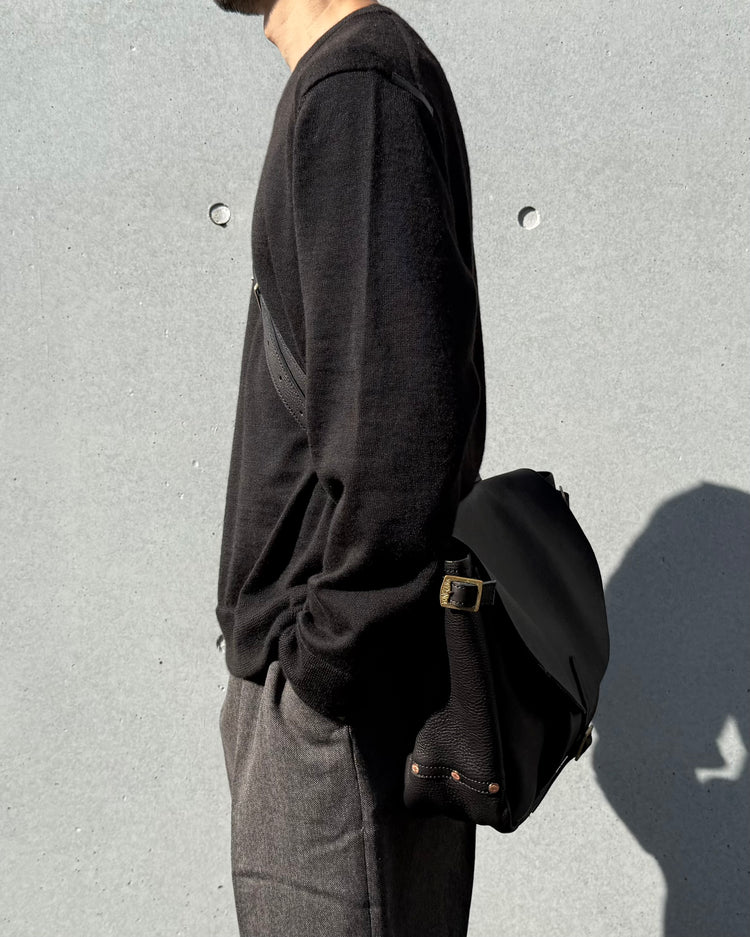 BONCOURA / Mail Bag Leather Black