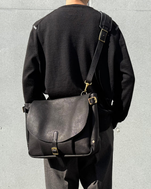 BONCOURA / Mail Bag Leather Black