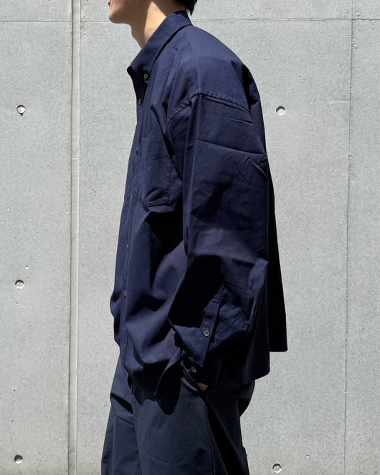 Fresh Service / DRY OXFORD CORPORATE LS B.D SHIRT / NAVY / FSC263-50103B