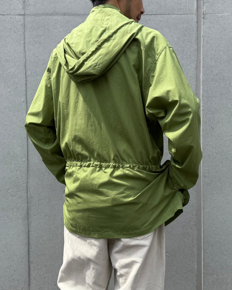 AURALEE / SUPER FINE COTTON LAWN HOODED BLOUSON / DUSTY GREEN / A26SB01CL
