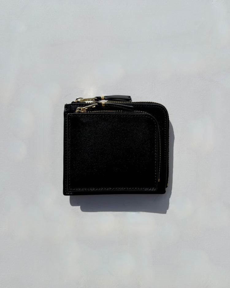 Wallet COMME des GARCONS / OUTSIDE POCKET L ZIP WALLET / BLACK