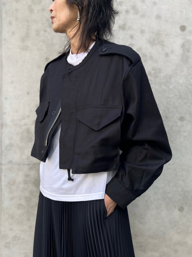 HYKE / TYPE M-51 FIELD CROPPED JACKET / BLACK / 17510