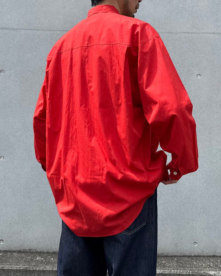 AURALEE / SUPER FINE COTTON LAWN SHIRT / RED / A26SS02CL