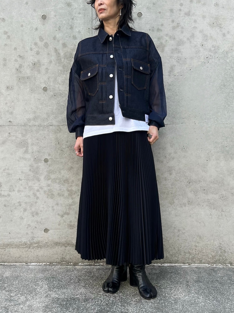 HYKE / BALLOON SLEEVE DENIM JACKET TYPE2 REGULAR FIT / ORIGINAL BLUE / 17569