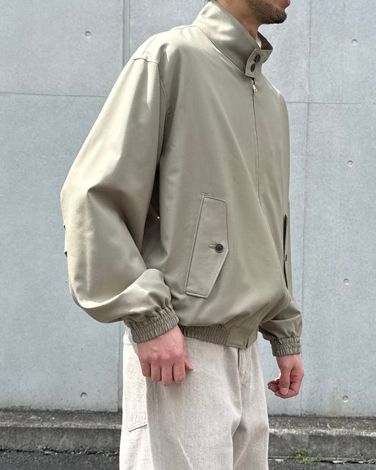 AURALEE / TROPICAL WOOL ZIP BLOUSON / LIGHT KHAKI / A26SB01MT