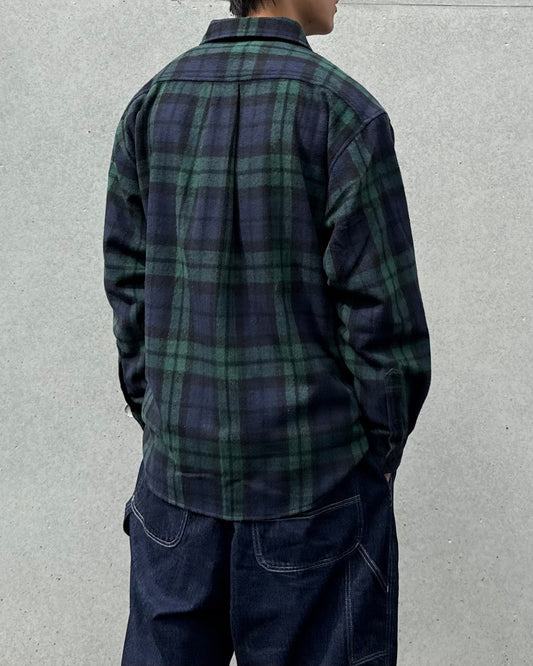 ACY / HEAVY WAIT FLANNEL SHIRT JACKET / BLACK WATCH