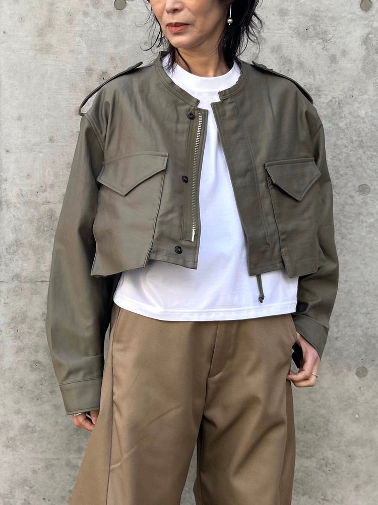 HYKE / TYPE M-51 FIELD CROPPED JACKET / OLIVE DRAB / 17510