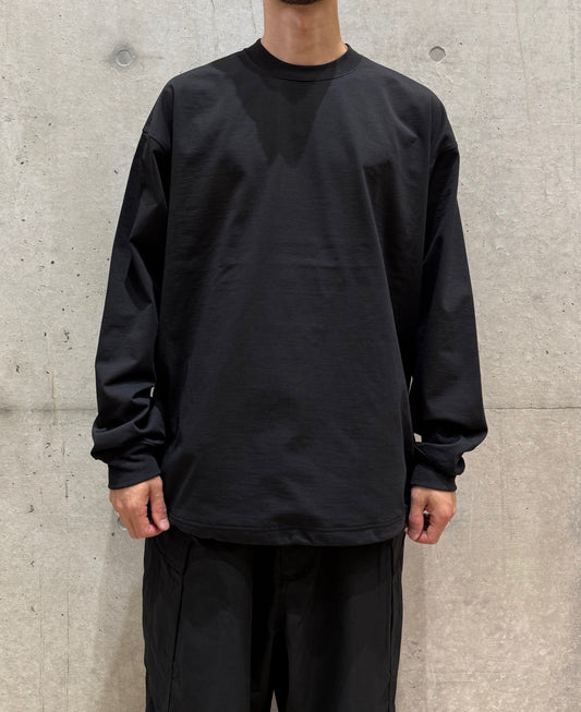 DAIWA PIER39 / TECH DRAWSTRING TEE L/S / BLACK / BE-31025W