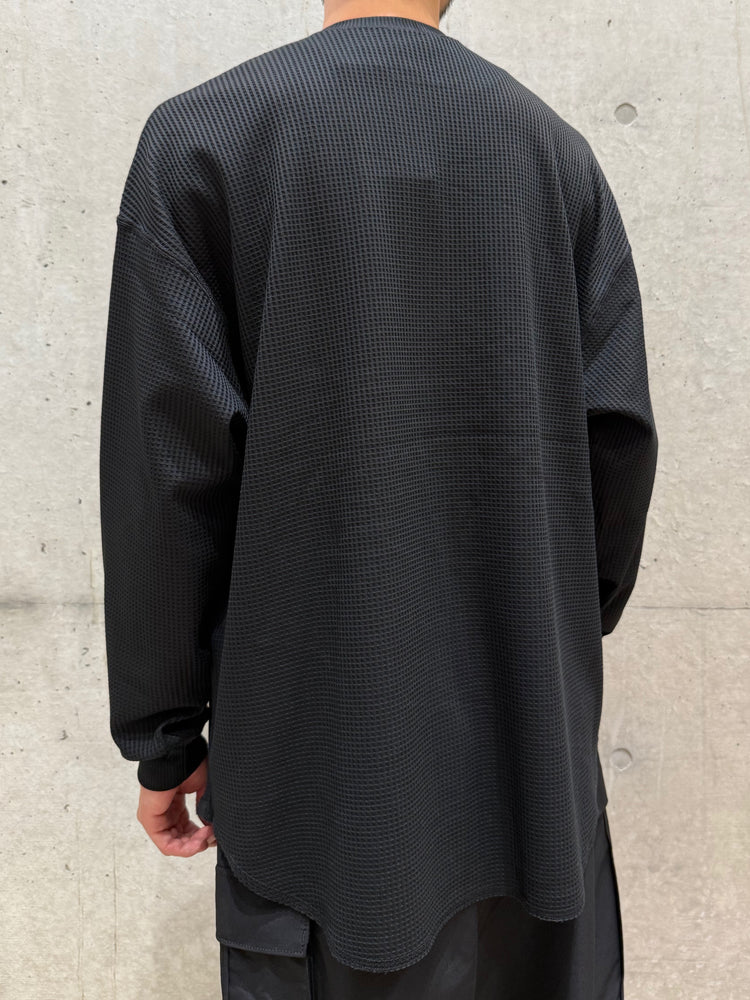 DAIWA PIER39 / TECH THERMAL HENLEY L/S / BLACK / BE-33025W