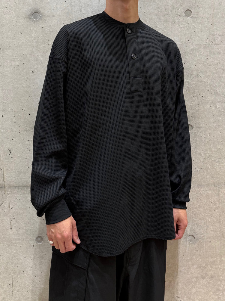 DAIWA PIER39 / TECH THERMAL HENLEY L/S / BLACK / BE-33025W