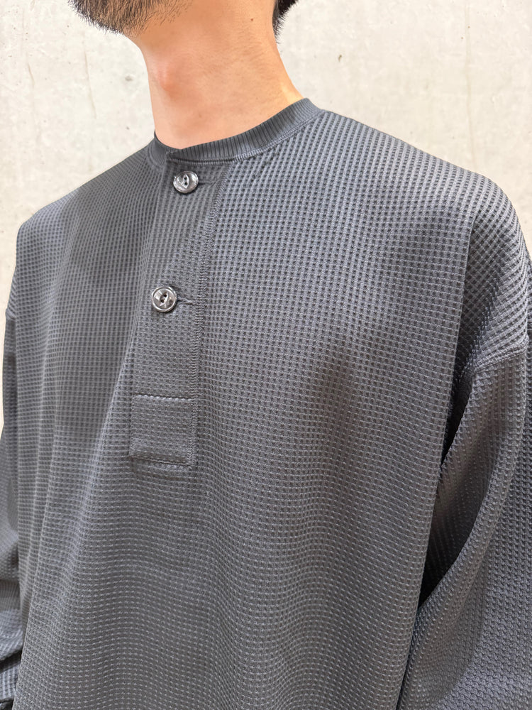 DAIWA PIER39 / TECH THERMAL HENLEY L/S / BLACK / BE-33025W