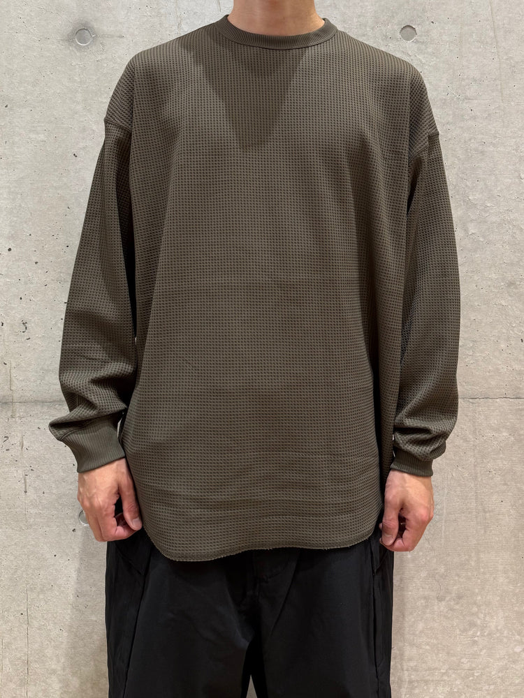 DAIWA PIER39 / TECH THERMAL CREW L/S / BROWNKHAKI / BE-34025W