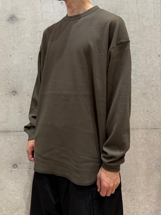 DAIWA PIER39 / TECH THERMAL CREW L/S / BROWNKHAKI / BE-34025W