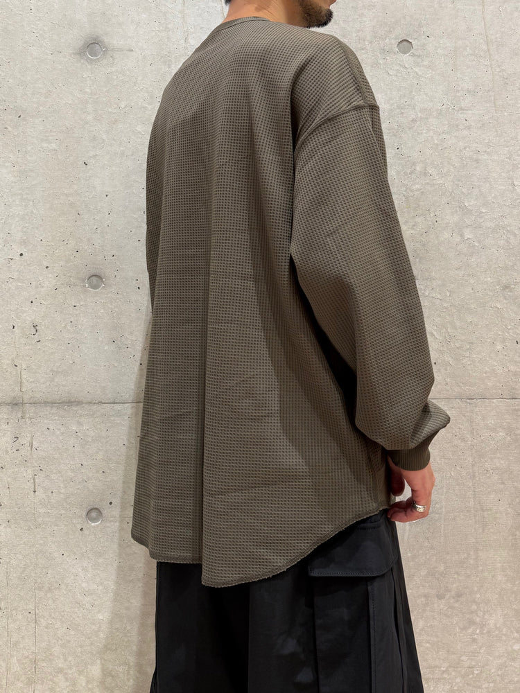 DAIWA PIER39 / TECH THERMAL CREW L/S / BROWNKHAKI / BE-34025W