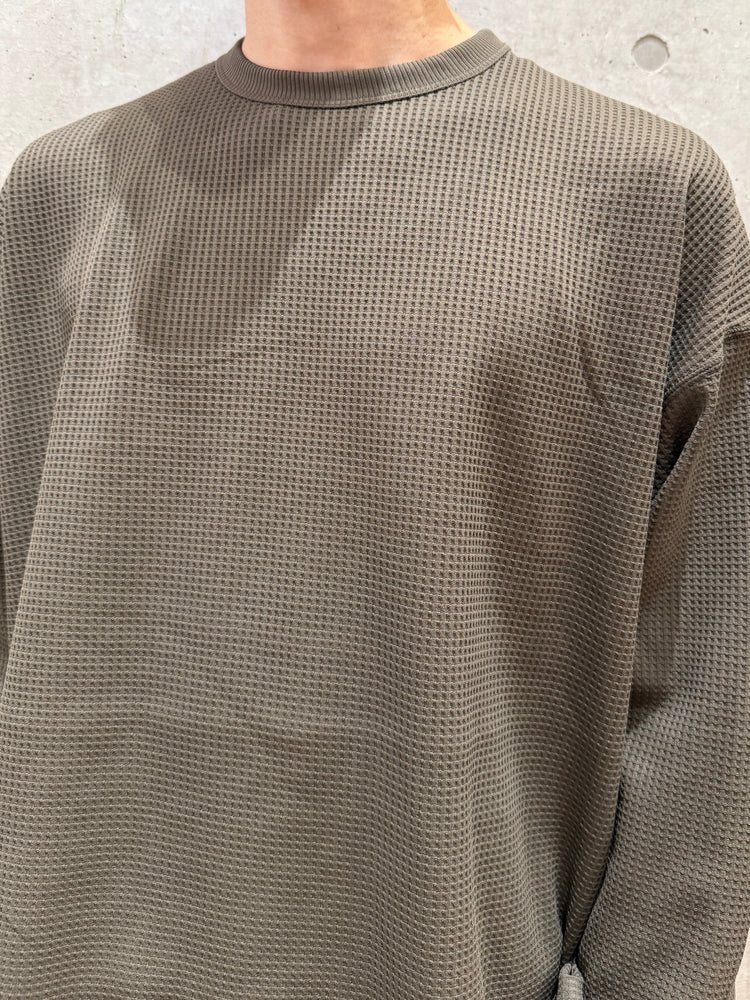 DAIWA PIER39 / TECH THERMAL CREW L/S / BROWNKHAKI / BE-34025W