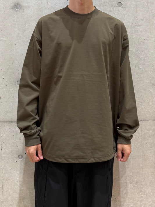 DAIWA PIER39 / TECH DRAWSTRING TEE L/S / BROWNKHAKI / BE-31025W