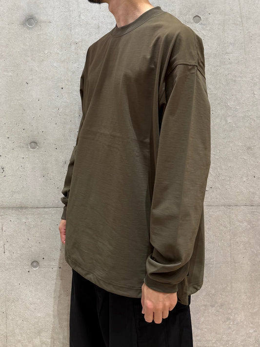 DAIWA PIER39 / TECH DRAWSTRING TEE L/S / BROWNKHAKI / BE-31025W