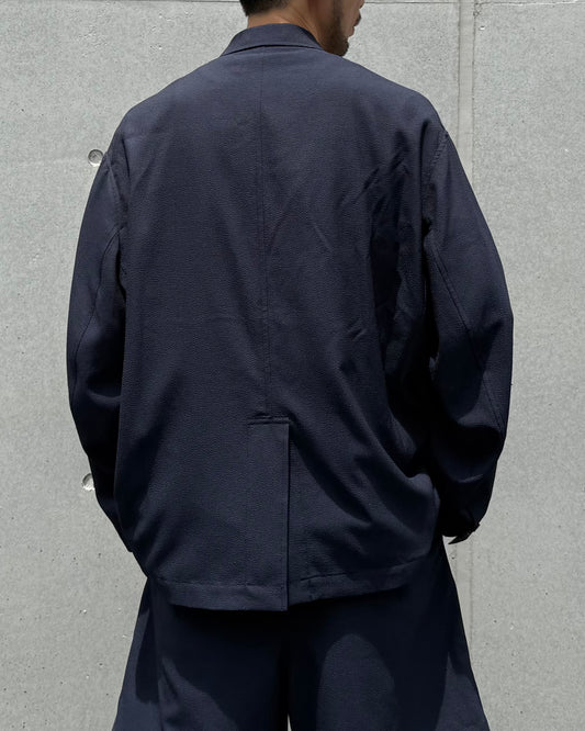 FreshService / SEERSUCKER STRIPE BLAZER / NAVY / FSC262-20112
