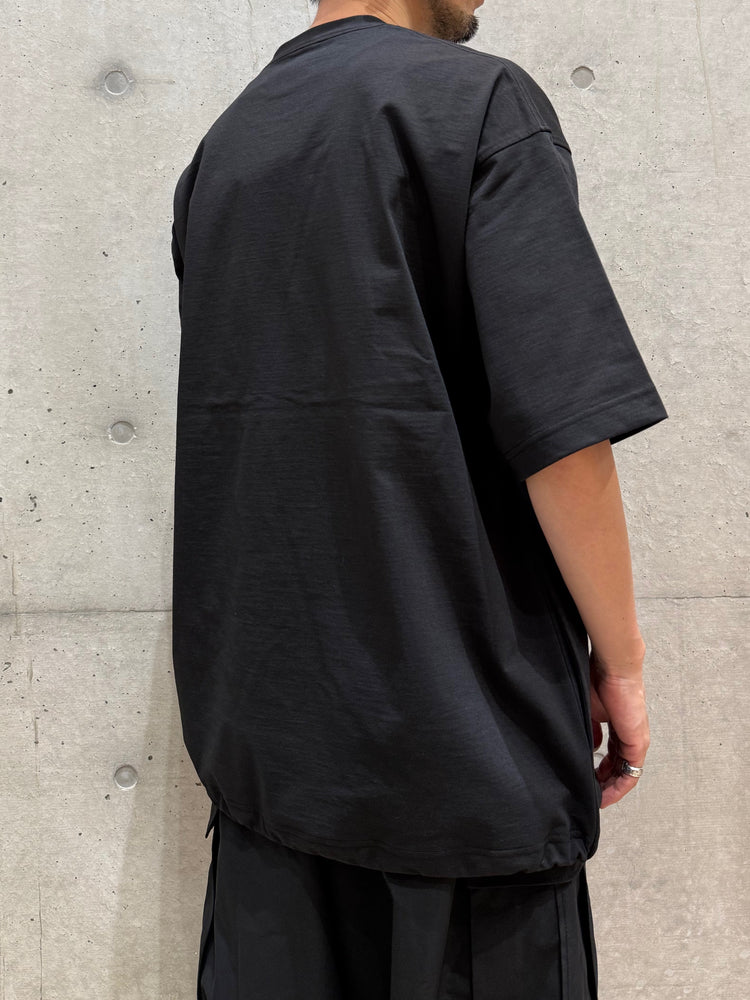 DAIWA PIER39 / TECH POCKET CREW TEE S/S / BLACK / BE-32025W