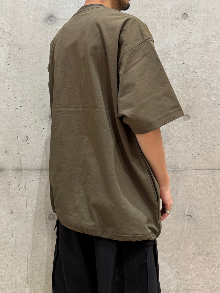 DAIWA PIER39 / TECH POCKET CREW TEE S/S / BROWNKHAKI / BE-32025W