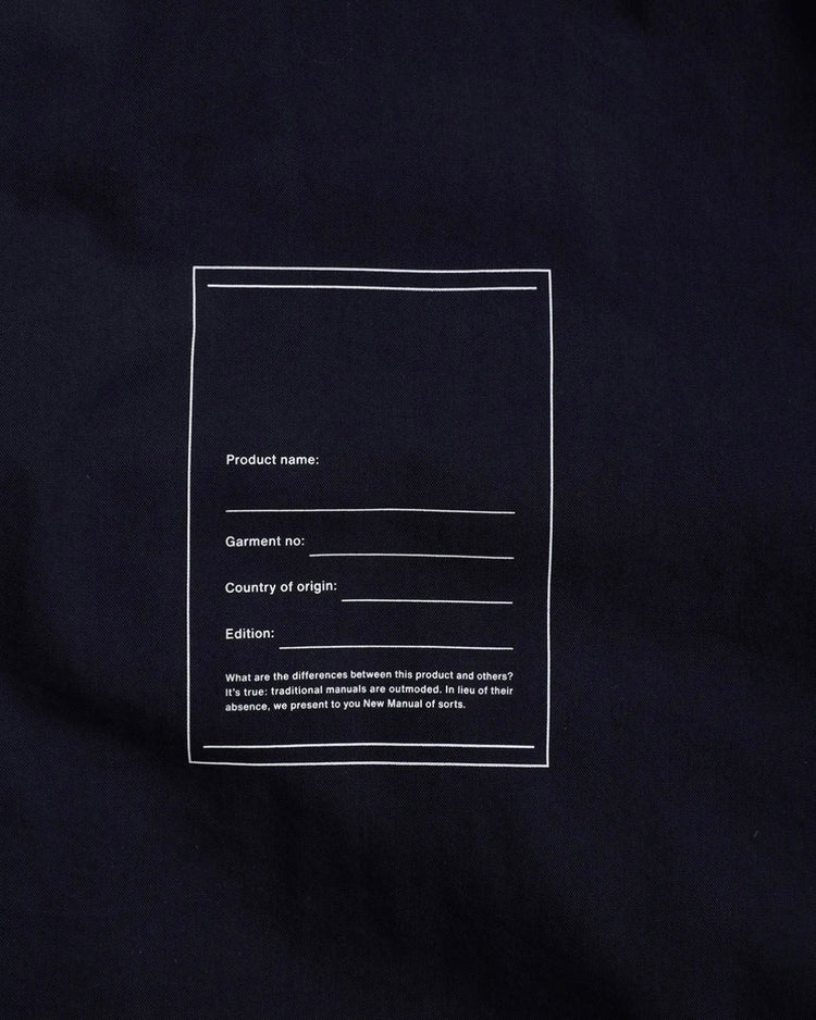 New Manual / LINED COACH JACKET / NAVY / 2026AW-JK6-YT