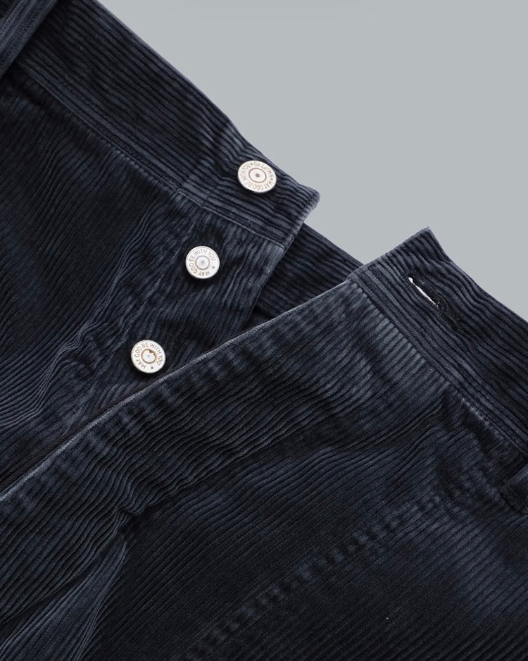 New Manual / USN CORDUROY TROUSERS / BLACK / 2026AW-PT1-YT
