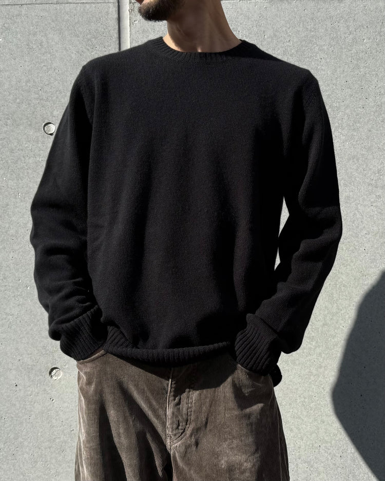 roberto collina / WO/CA CREW NECK KNIT / NERO