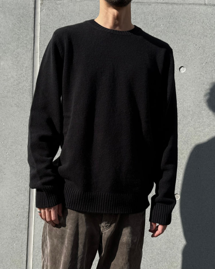 roberto collina / WO/CA CREW NECK KNIT / NERO