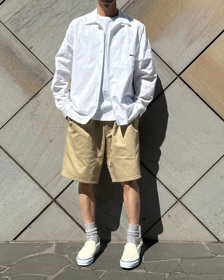 DESCENDANT / JERRY ORGANIC COTTON TWILL SHORTS / BEIGE / 261CPDS-PTM06