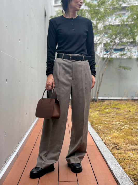 AURALEE / LEATHER TOTE BAG - S MADE BY AETA / BROWN / A26AB03AE