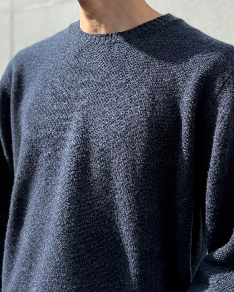 roberto collina / WO/CA CREW NECK KNIT / DENIM