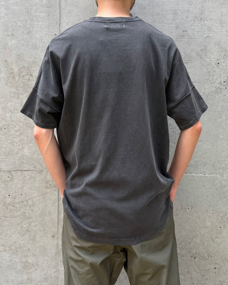 nonnative / CLERK S/S TEE COTTON JERSEY PIGMENT DYE / CHARCOAL / NN-C4811