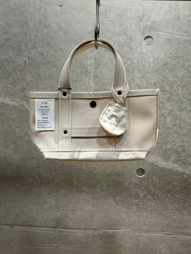 HYKE / TOTE BAG(SMALL) / UNBLEACHED / 19379 /