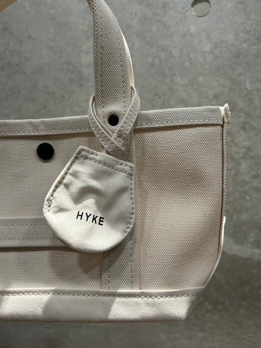 HYKE / TOTE BAG(SMALL) / UNBLEACHED / 19379 /
