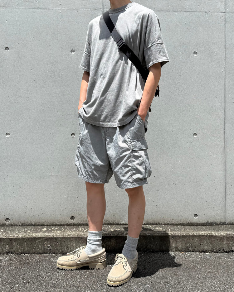 nonnative / CLERK S/S TEE COTTON JERSEY PIGMENT DYE / GRAY / NN-C4811