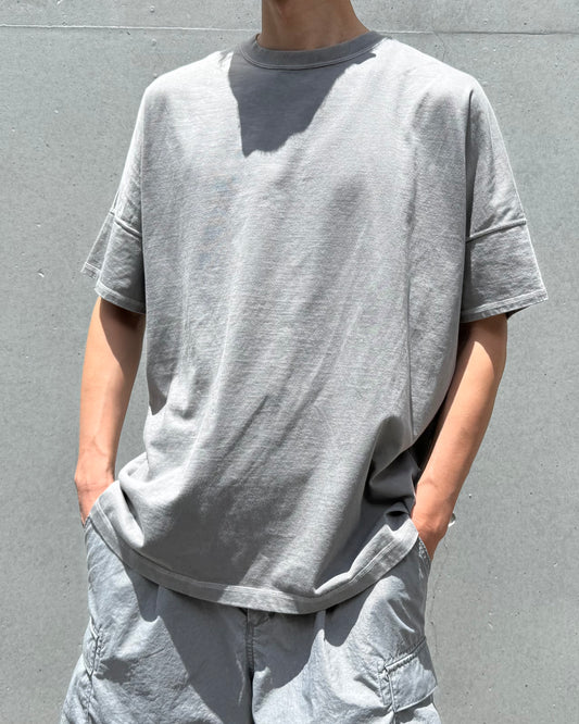 nonnative / CLERK S/S TEE COTTON JERSEY PIGMENT DYE / GRAY / NN-C4811