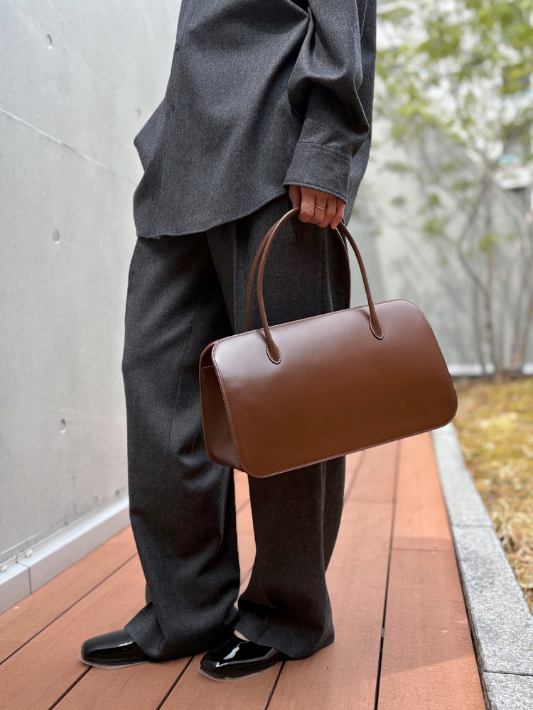 AURALEE / LEATHER TOTE BAG - M MADE BY AETA / BROWN / A26AB03AE