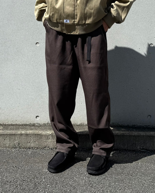 DESCENDANT / CLASP WEBBING TROUSERS / BROWN / 252TQDS-PTM02