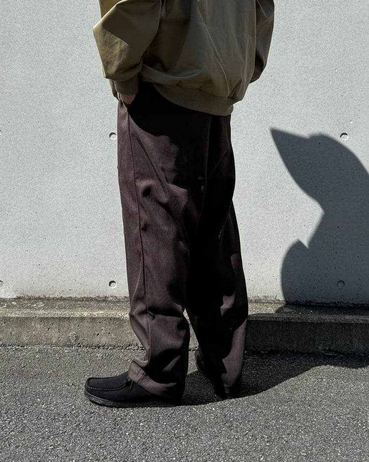 DESCENDANT / CLASP WEBBING TROUSERS / BROWN / 252TQDS-PTM02