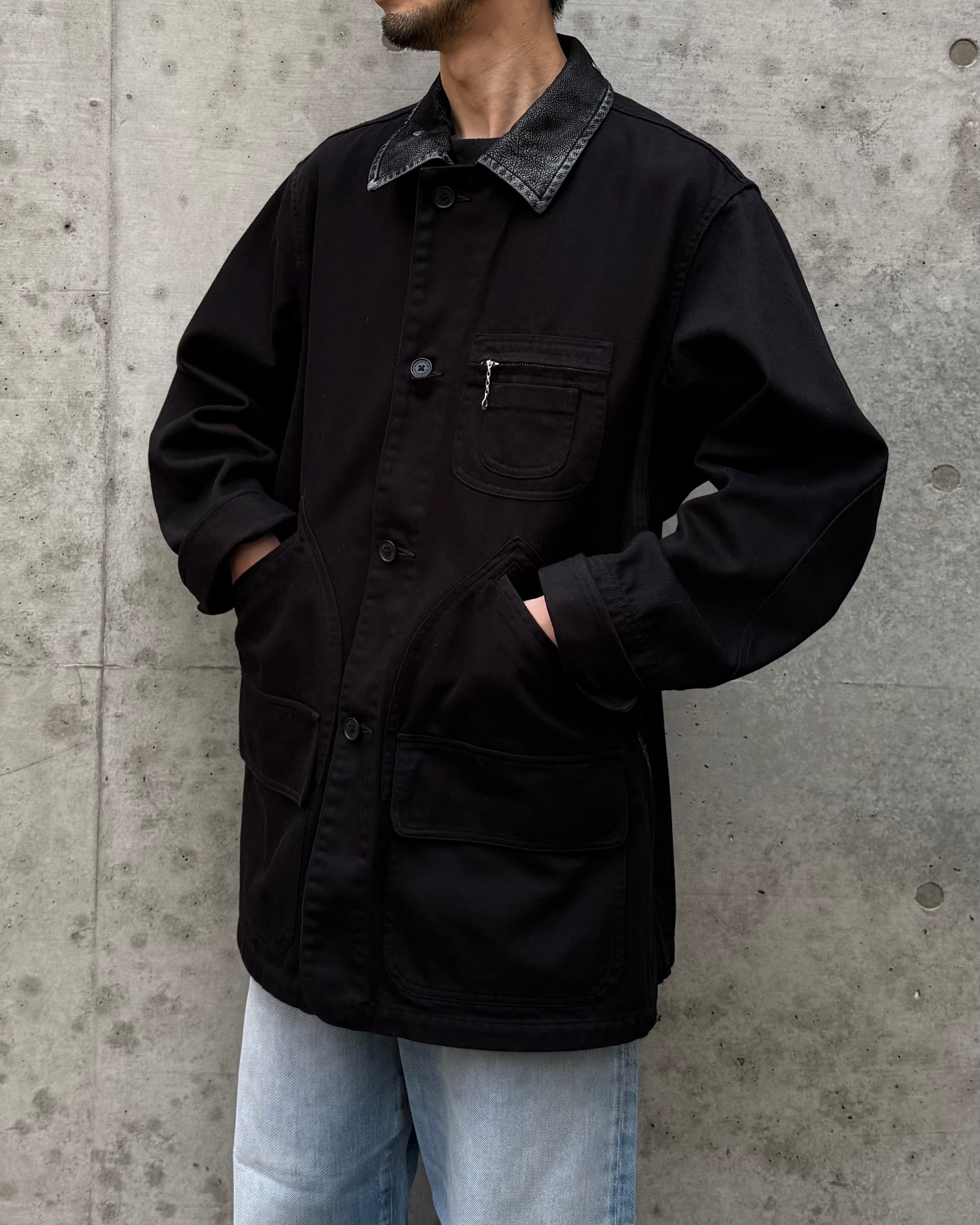 DAIRIKU / 5PKT Chino Hunting Jacket / Black / 26SS CP1