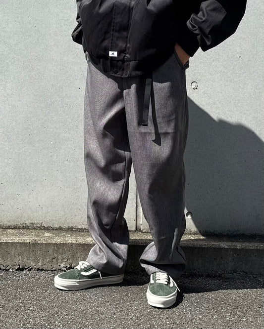 DESCENDANT / CLASP WEBBING TROUSERS / GRAY / 252TQDS-PTM02