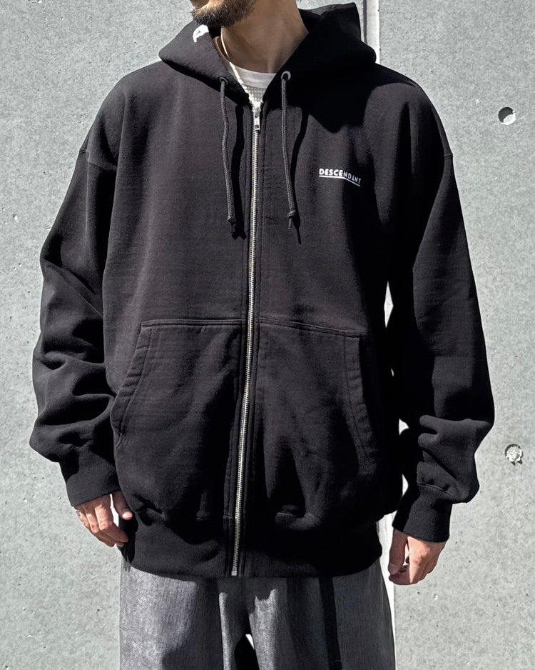 DESCENDANT / OTL ZIP HOODY / BLACK / 252ATDS-CSM03