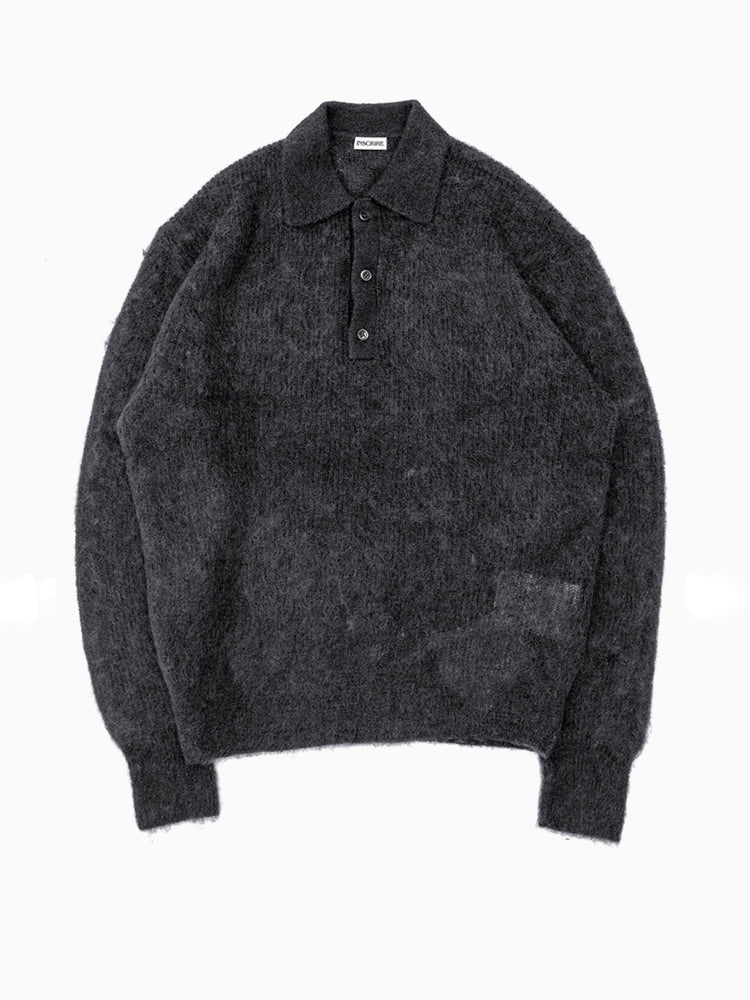 INSCRIRE / Mohair Polo / Charcoal / IC262DAI26AWK14