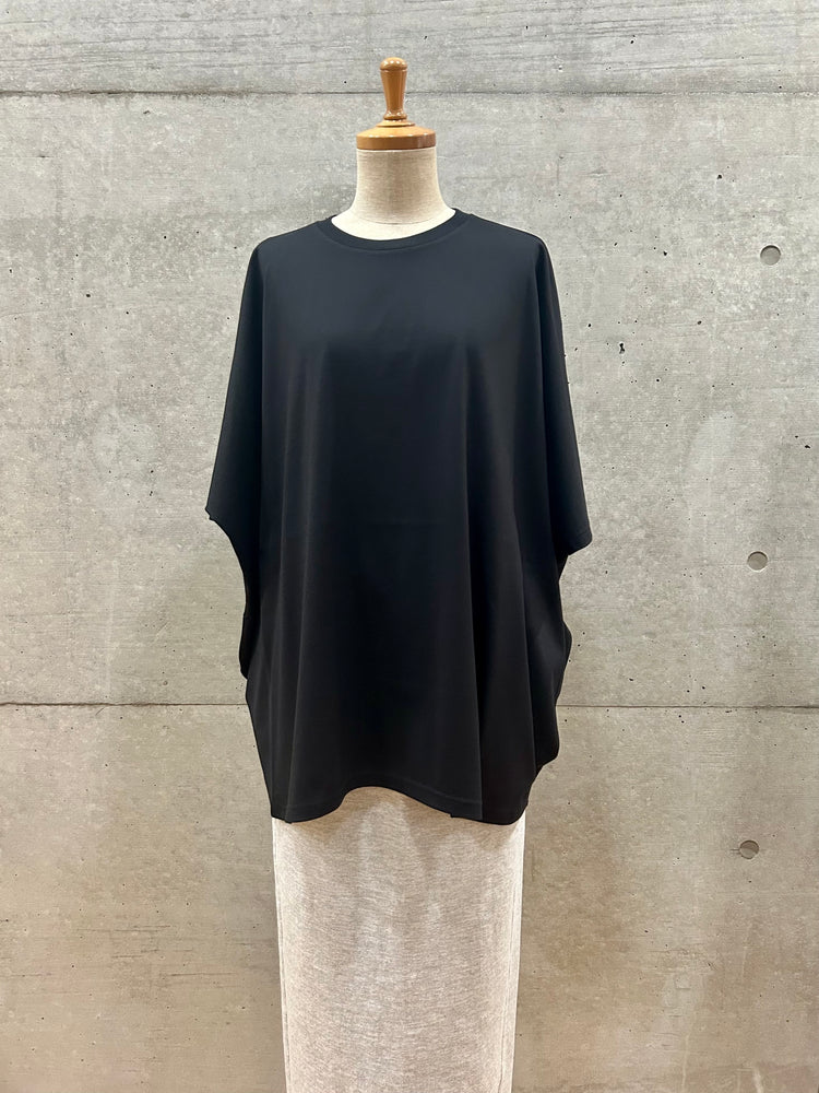 ENFÖLD / HALF-SLEEVES HEXAGON T-SHIRT / BLACK / 300IA280-1121